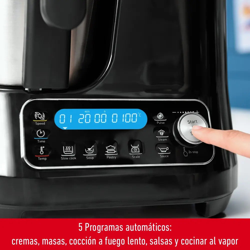 Robot De Cocina Moulinex Compacta 5 Progr 3,6 L - Negro