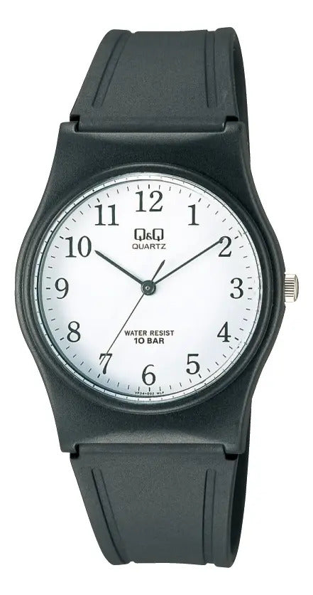 Reloj Q&q Silicona Hombre 33mm Vp34j002y - Negro
