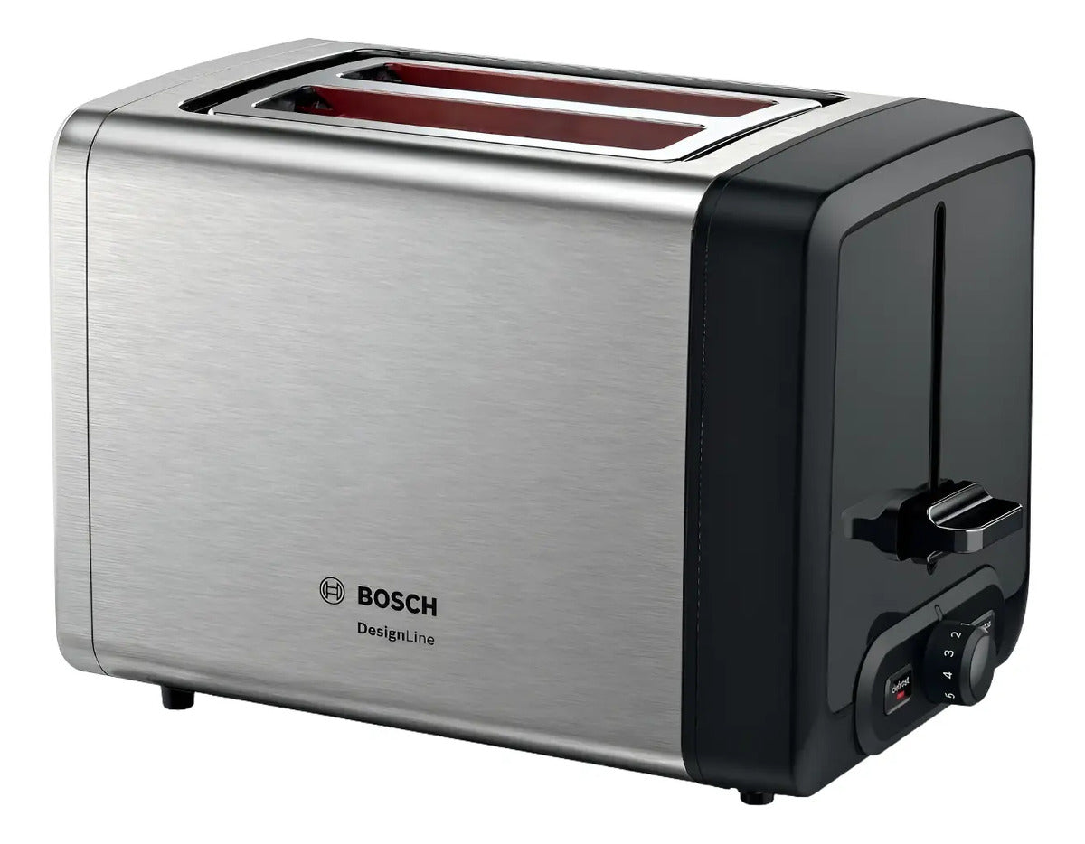 Tostadora Bosch 970w Designline Inox Tat4p420