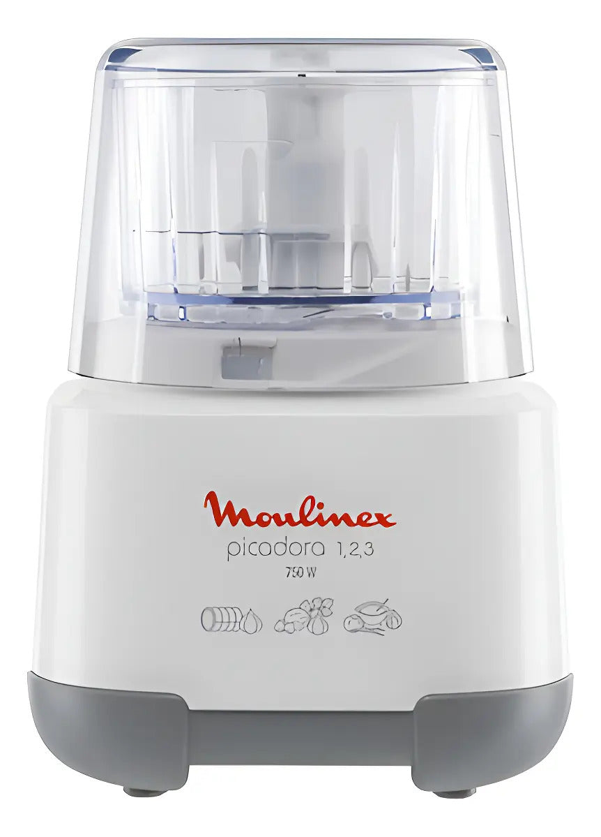 Picadora 1 2 3 Moulinex 750w Cuchilla Inox - Blanco