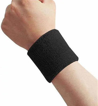Muñequera Deportiva Tela Esponja 9 Cm Rhino Negro Único
