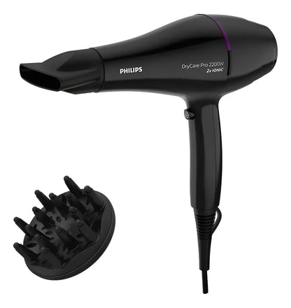 Secador De Pelo Philips 2200w Drycare Bhd274 - Negro/violeta