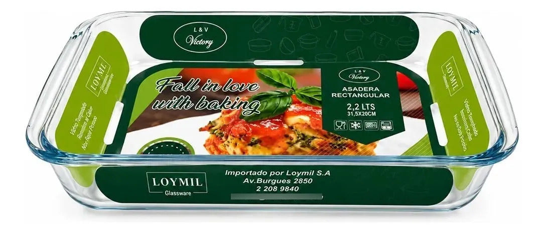 Asadera Rectangular 34.5×20 Cms 2 L Prisma