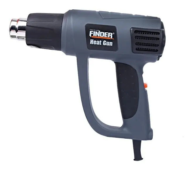 Pistola De Calor 2000w Finder Con Accesorios Gris