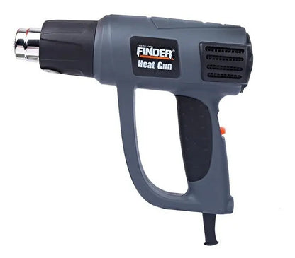 Pistola De Calor 2000w Finder Con Accesorios Gris
