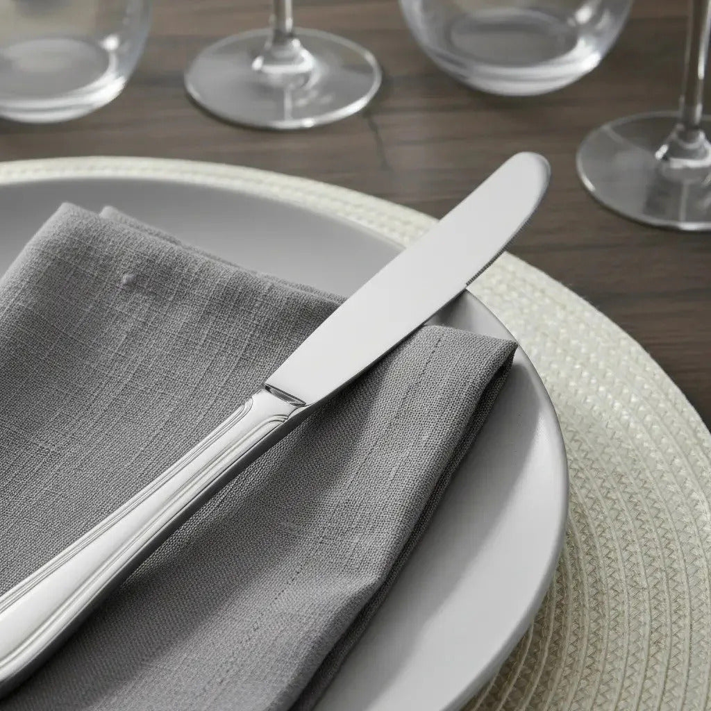 12 Cuchilos De Mesa Acero British- 98 Gr Kutt
