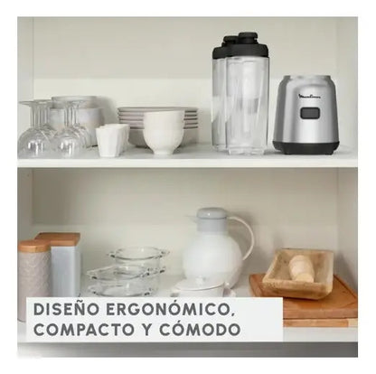Licuadora Personal Moulinex Mix & Move 300w - Gris