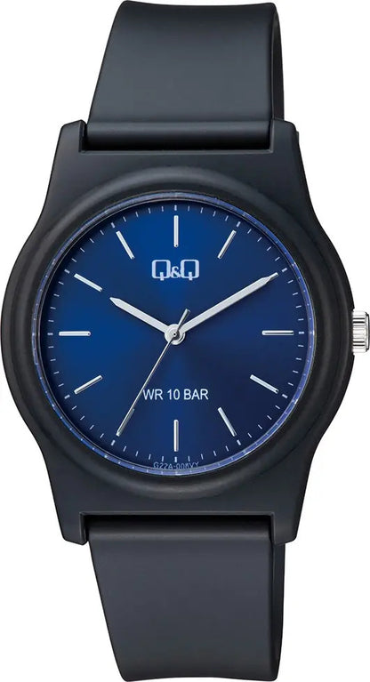 Reloj Q&q Silicona Hombre 38mm G22a-008vy - Negro
