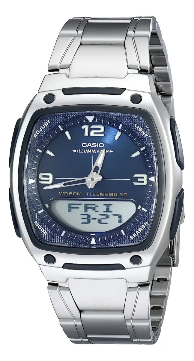 Reloj Casio Digital Aw-81d-2avcb - Plateado Azul