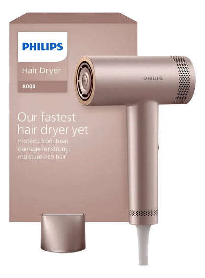 Secador De Pelo Philips Iónico Serie 8000 Bhd837 - Rosa Pálido
