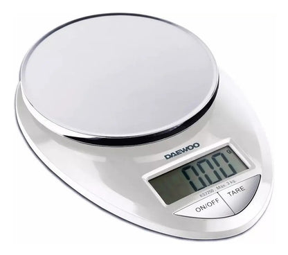 Balanza De Cocina Digital Daewoo Hasta 3kg - Blanco 3 Kg