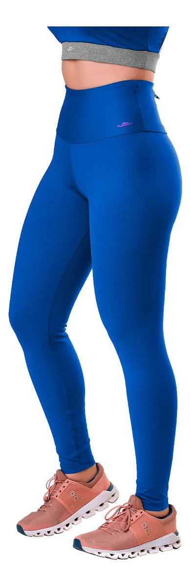 Calza Deportiva Dama Elite Bolsillo Suplex Elite - Azul L