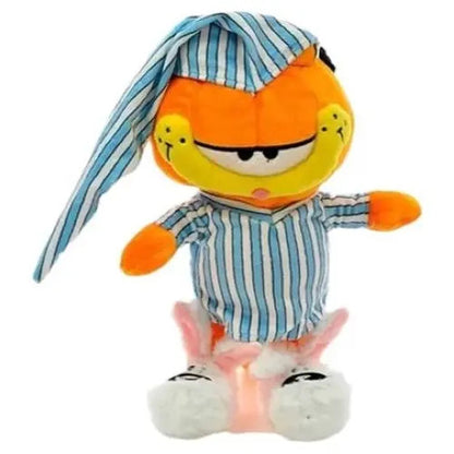 Peluche Garfield En Pijama 25cm Phi Phi Toys - Naranja Y Celeste