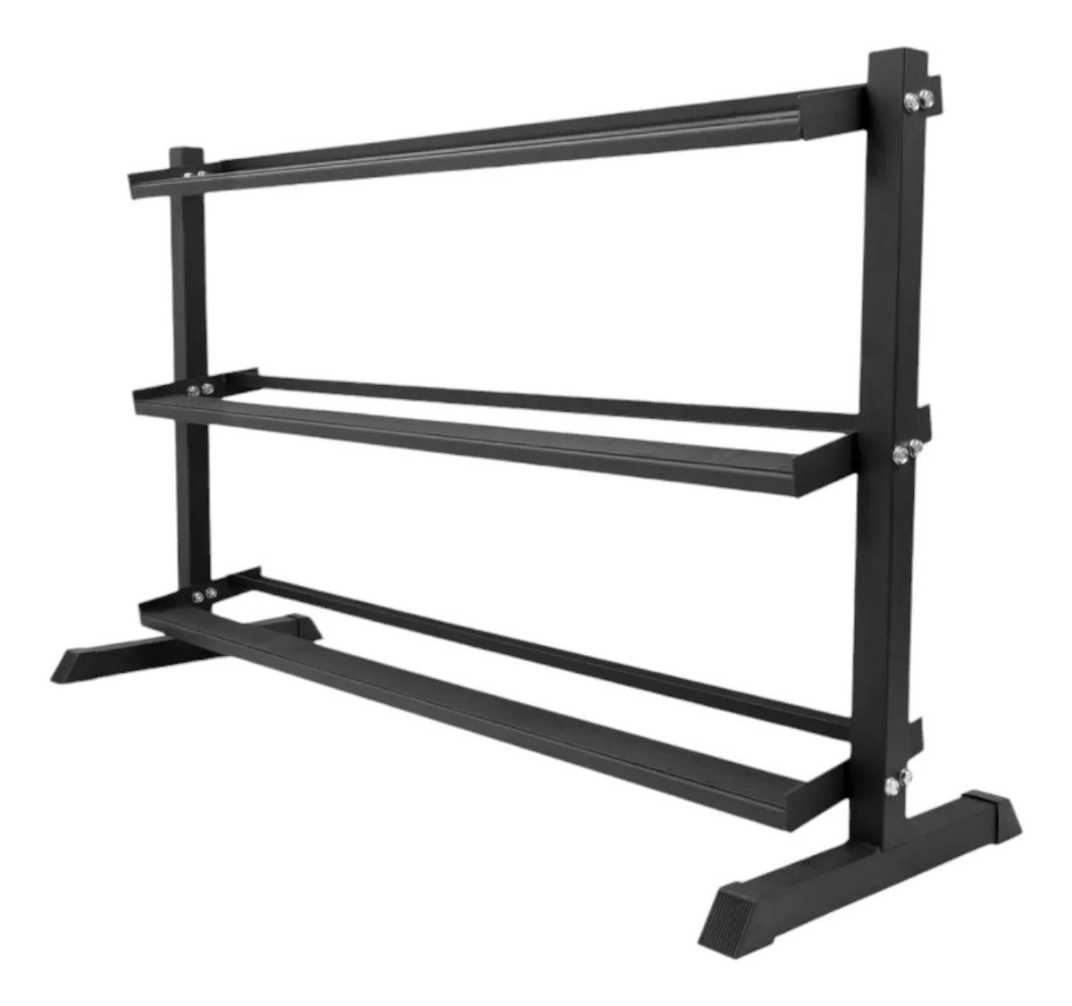 Soporte De 3 Niveles Para Mancuernas Rhino - Negro