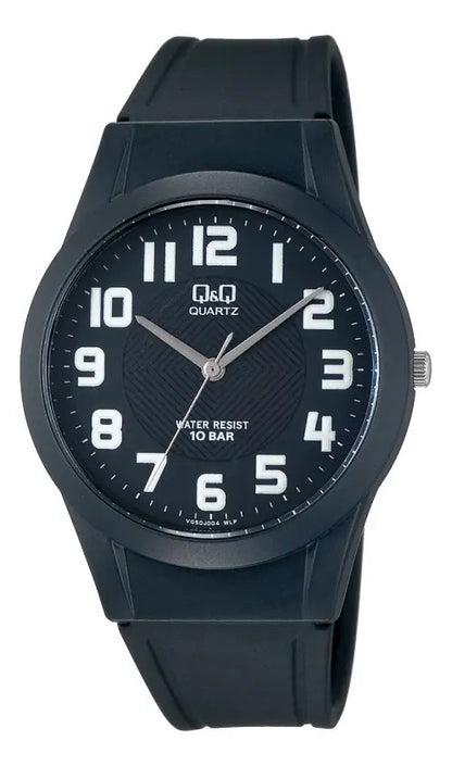 Reloj Q&q Silicona Hombre 38mm Vq50j004y - Azul