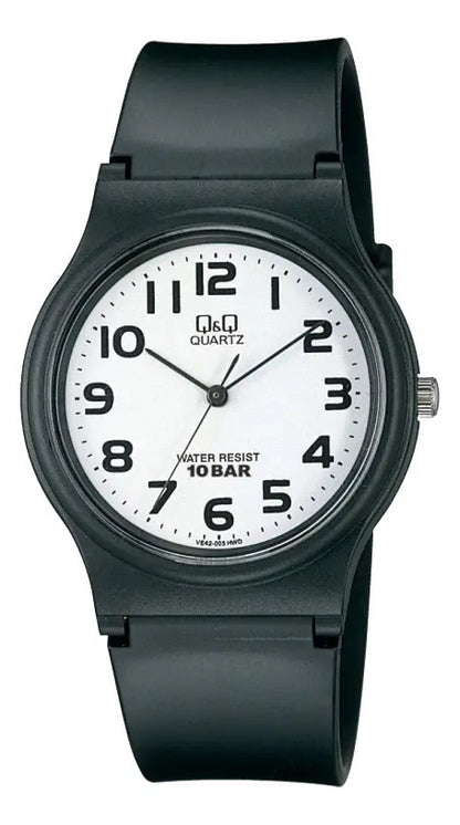 Reloj Q&q Silicona Hombre 34mm Vp46j005y - Negro