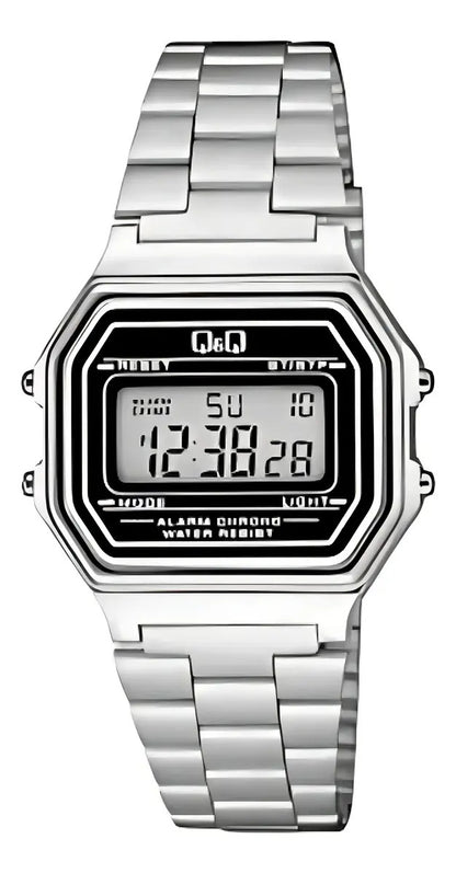 Reloj Digital Q&q Metal Hombre 34mm G17a-001jy