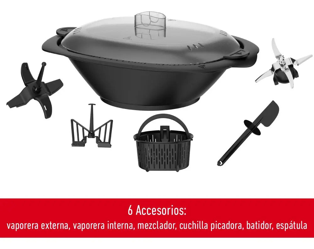 Robot De Cocina Moulinex Compacta 5 Progr 3,6 L - Negro