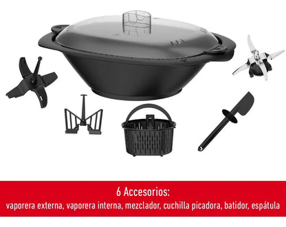 Robot De Cocina Moulinex Compacta 5 Progr 3,6 L - Negro