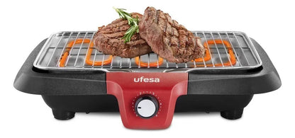 Parrilla Barbacoa Eléctrica Ufesa 2300w Bb7640 - Negro/rojo