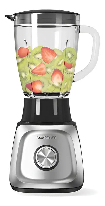 Licuadora Smartlife Jarra Vidrio 1,5 L 600w Bl1410 Acero Inoxidable