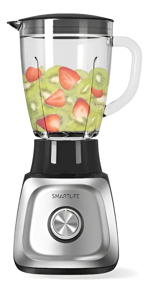 Licuadora Smartlife Jarra Vidrio 1,5 L 600w Bl1410 Acero Inoxidable