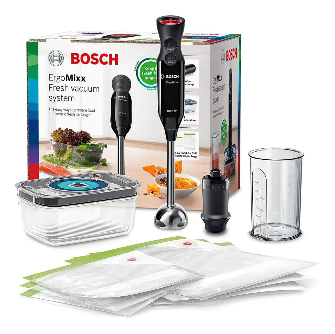 Mixer Con Envasado Al Vacío Bosch Ms6cb61v1 - Negro