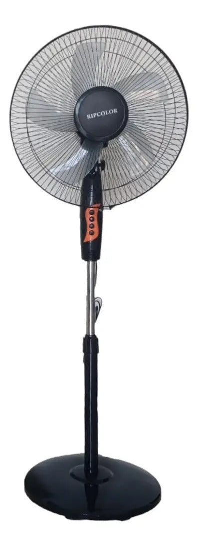 Ventilador De Pie Ripcolor 3 Velocidades 5 Aspas - 40 Cm Negro Gris 5