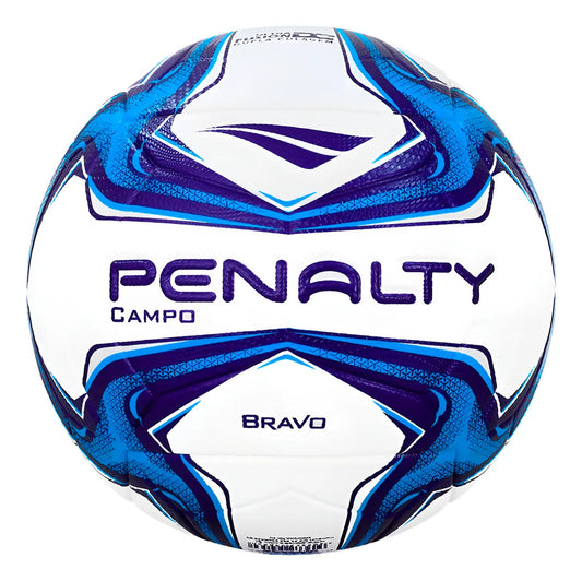 Pelota Futbol Césped Natural Bravo Xxiv Penalty - Blanco/azul