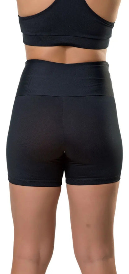 Calza Corta Dama Con Diseño Fitness Uv50+ Elite - Negro Xl