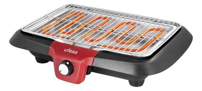 Parrilla Barbacoa Eléctrica Ufesa 2300w Bb7640 - Negro/rojo
