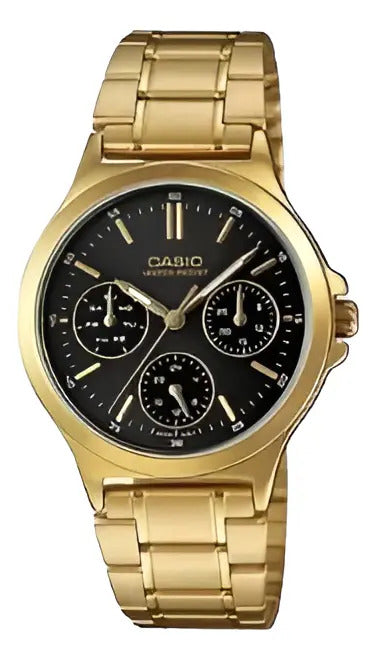 Reloj Casio Metal Dama Ltp-v300g-1a - Dorado