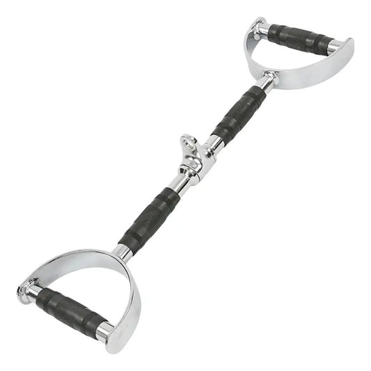 Barra Recta Romana N17 74cm Acero Ergonómica Rhino - Negro