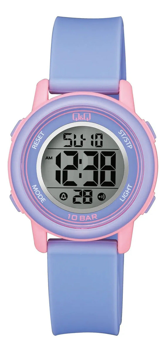 Reloj Q&q Digital Dama 34mm M208j005y - Lavanda Rosa