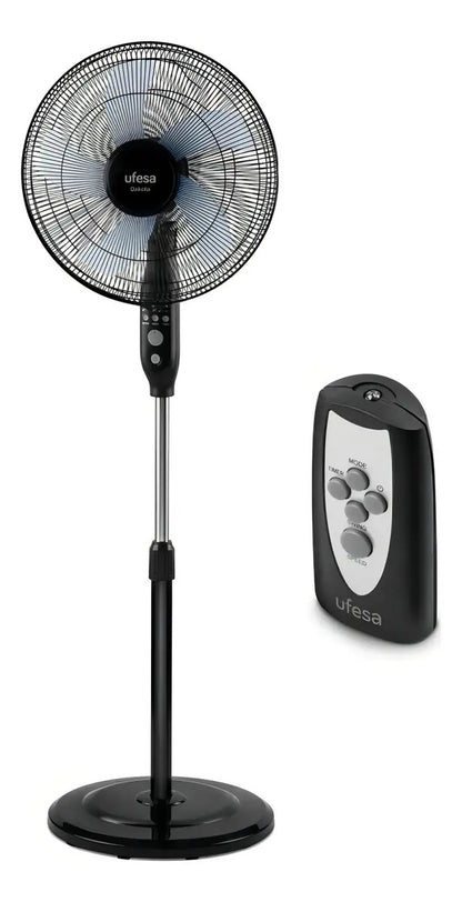 Ventilador De Pie Ufesa Dakota Con Control - 40.64 Cm 60 Hz Negro Azul Plástico 3