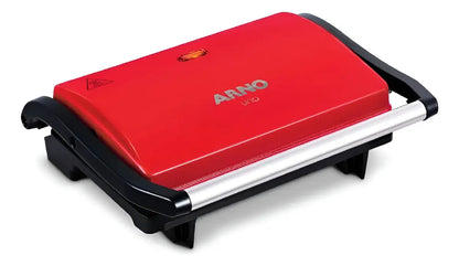 Sandwichera Arno Eléctrica Compact Uno Grill - Rojo