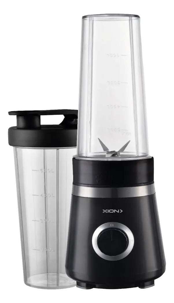 Licuadora Xion 600ml Incluye 2 Accesorios Xi-li400 Negro/plateado