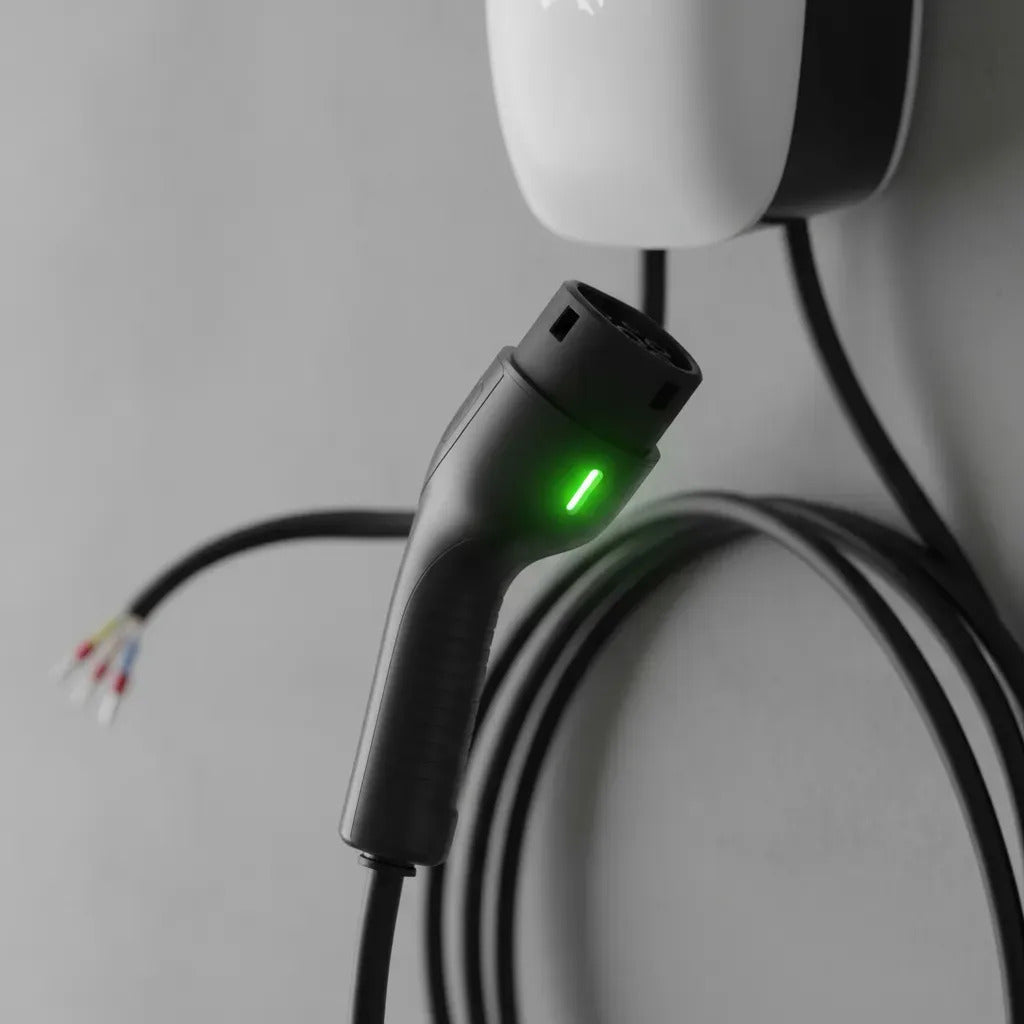 Cargador De Auto Eléctrico De Pared 7kw Tipo 2 Xi-ev7wall Qo Blanco