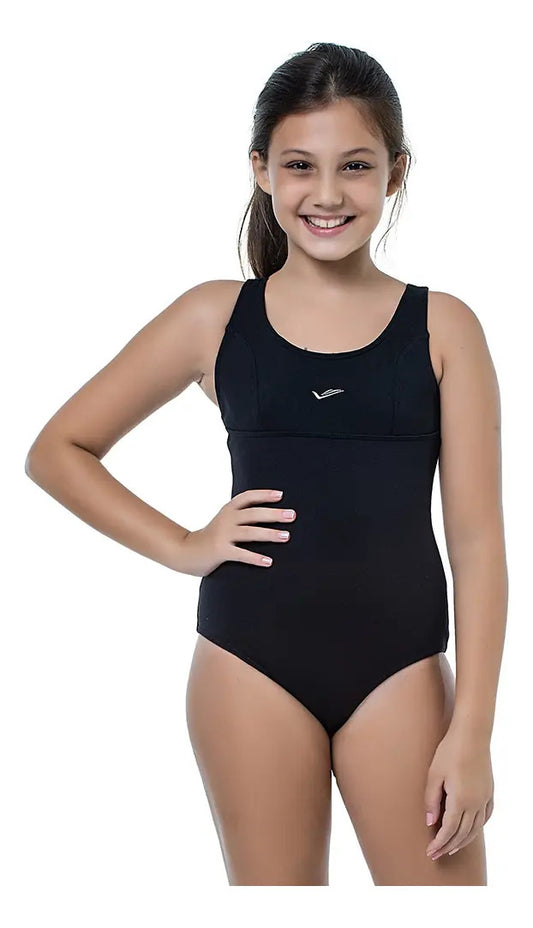 Malla Natación Niña Entera Playa Calidad Elite - Negro 14