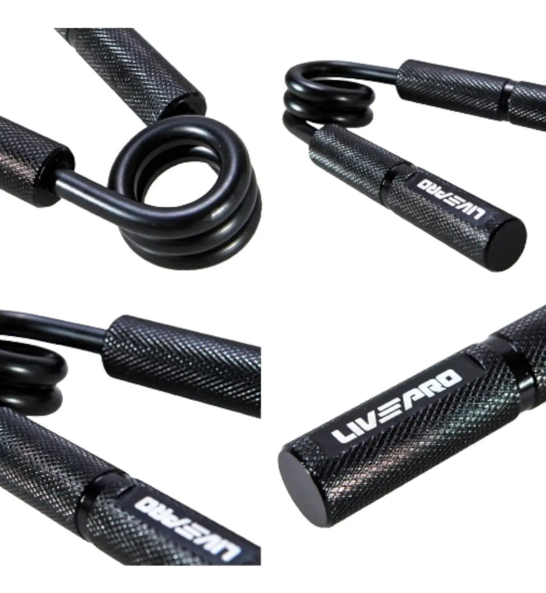 Hand Grip Ejercitador Antebrazo 280lb O 127kg Livepro Negro