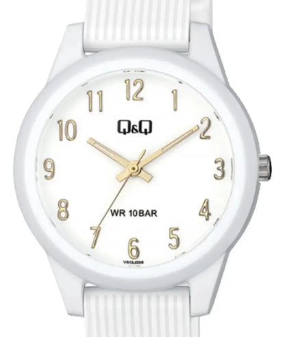 Reloj Q&q Silicona Dama 32mm Vs13j008y - Blanco
