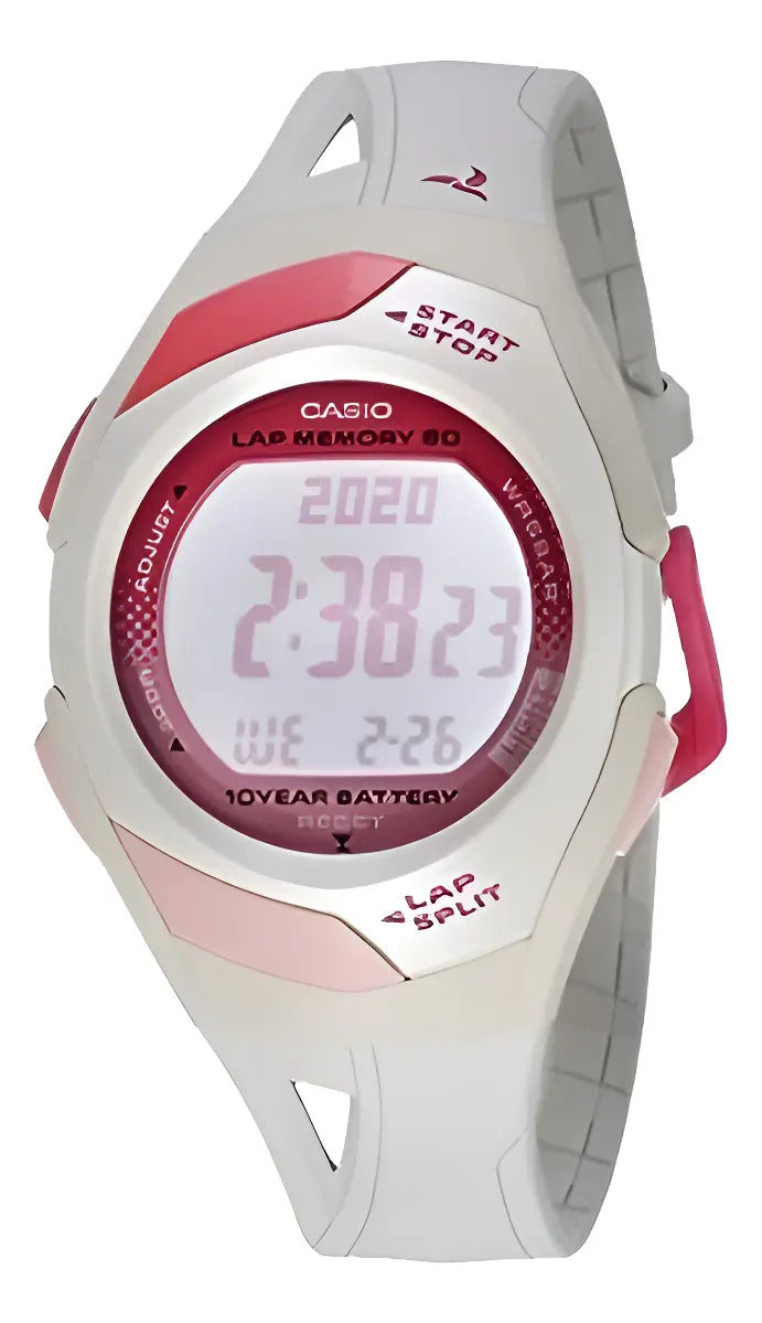 Reloj Casio Digital Str-300-7cf - Blanco Rojo