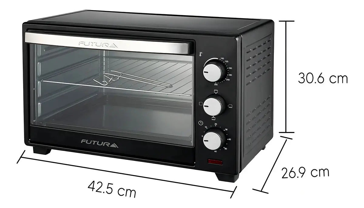 Horno Eléctrico Futura 20 Lts 1280 W Fut-mh20b - - Negro