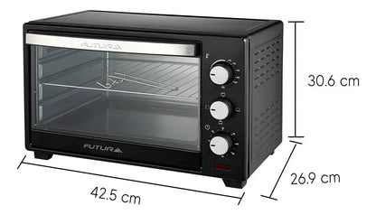 Horno Eléctrico Futura 20 Lts 1280 W Fut-mh20b - - Negro