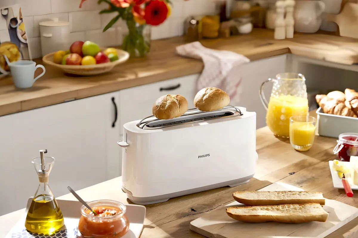 Tostadora Philips Para Todo Tipo De Pan Hd2590/00 Blanco