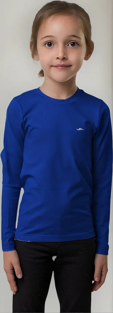 Camiseta Remera Térmica Niño Deporte Elite - Azul 12