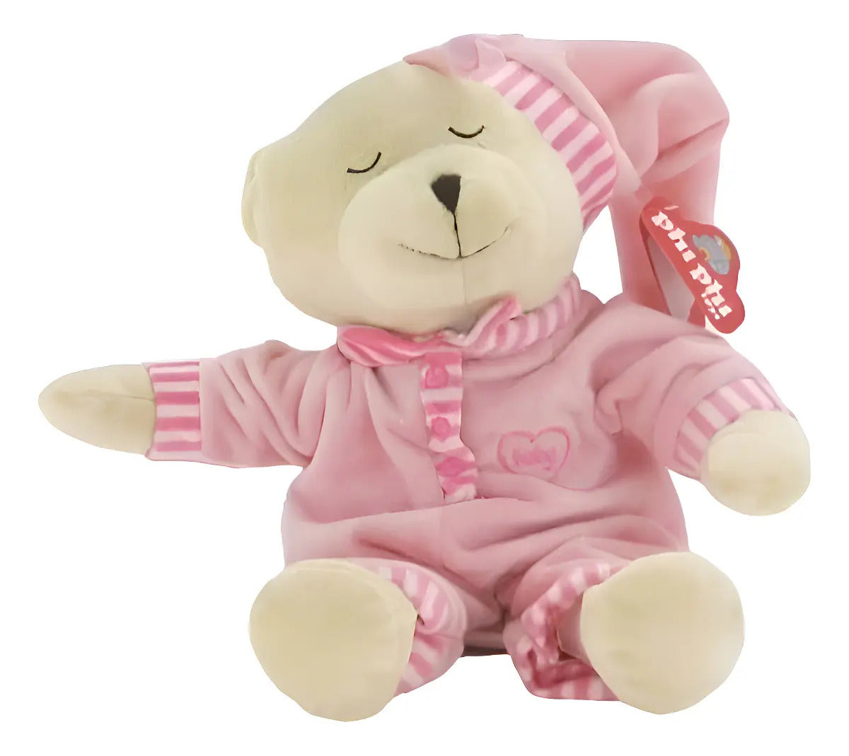 Peluche Dormidera Oso Con Gorro Phi Phi Toys - Varios