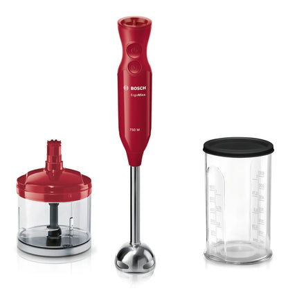 Mixer Bosch 750w Con Picador Y Medidor Msm67120 - Rojo