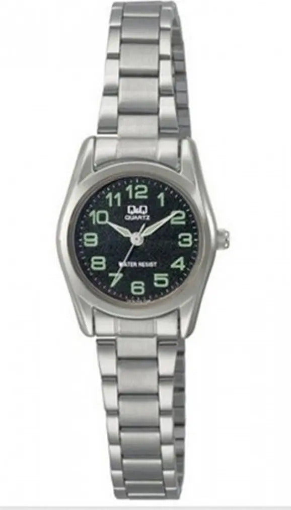Reloj Q&q Metal Q639j205 - Plateado Negro