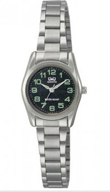 Reloj Q&q Metal Q639j205 - Plateado Negro